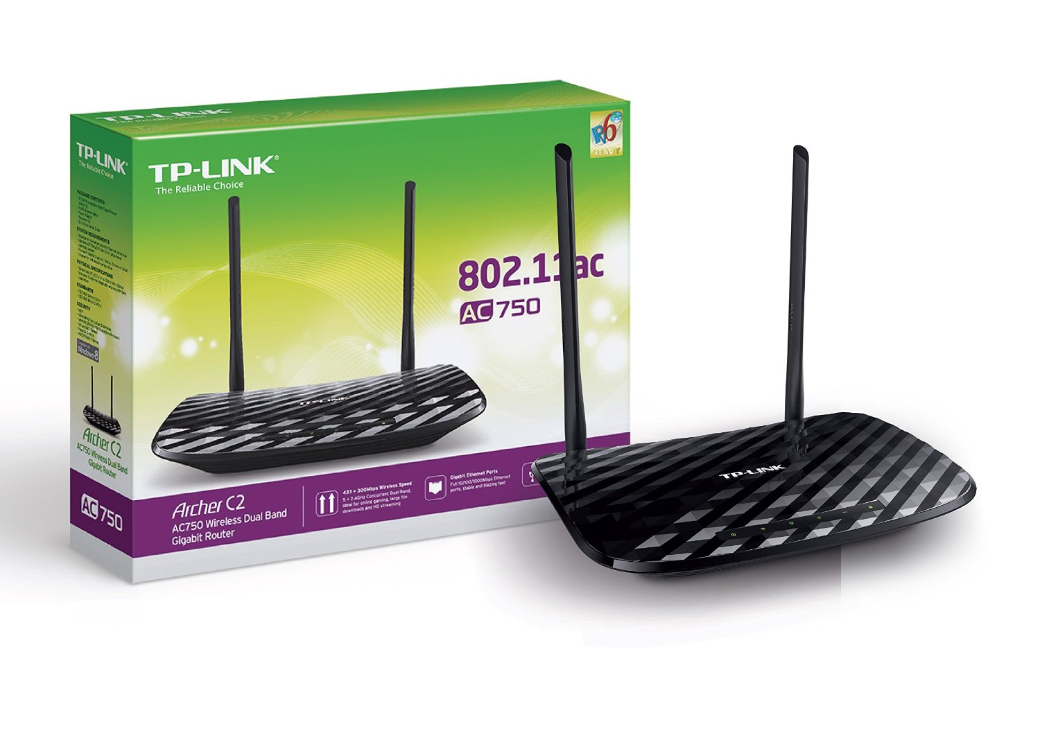 Tp Link Archer C2 Ac750 Wireless Dual Band Gigabit Router